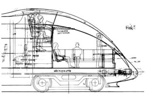 Rolling stock engineering drafter article illustration