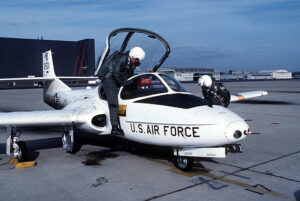 A flight instructor and his student