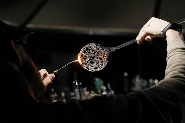 A glass artist